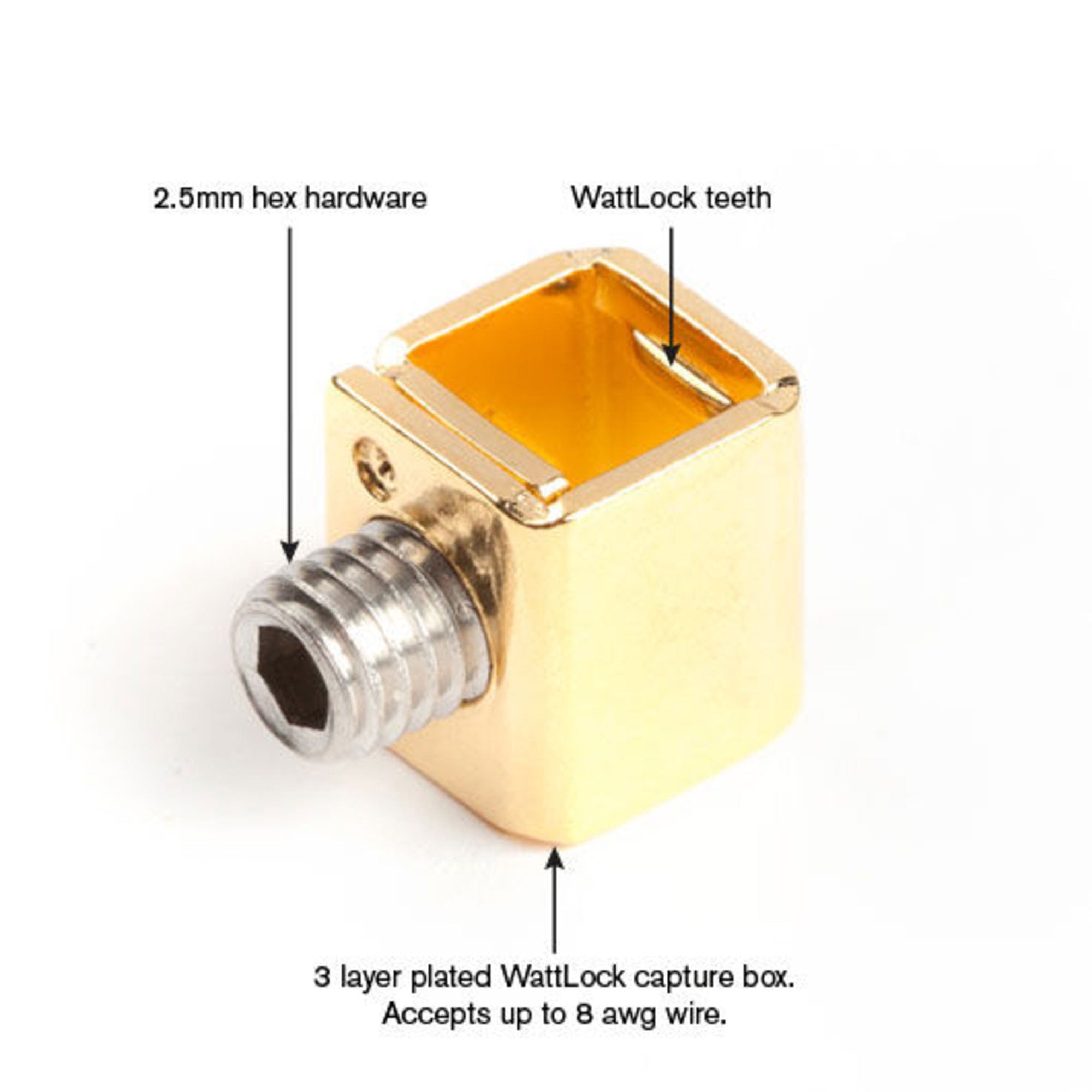 Wattgate 350 AU evo Gold Plated Audio Grade IEC AC Power Connector (Clear/Smoke)