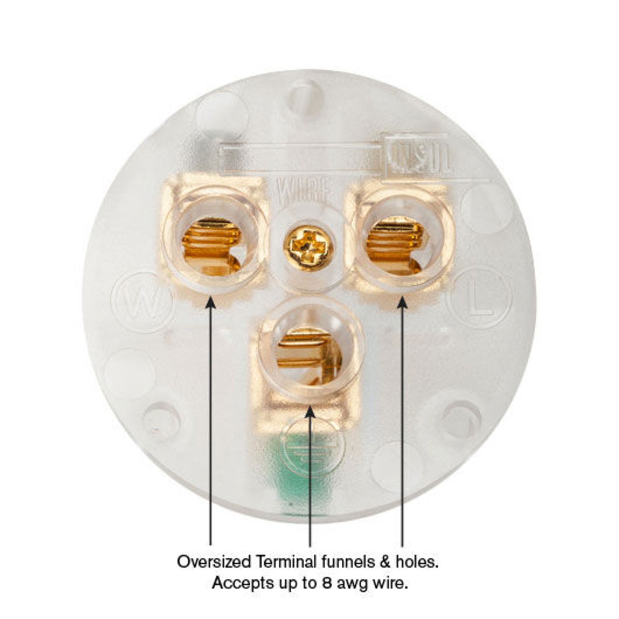 Wattgate 350 AU evo Gold Plated Audio Grade IEC AC Power Connector (Clear/Smoke)