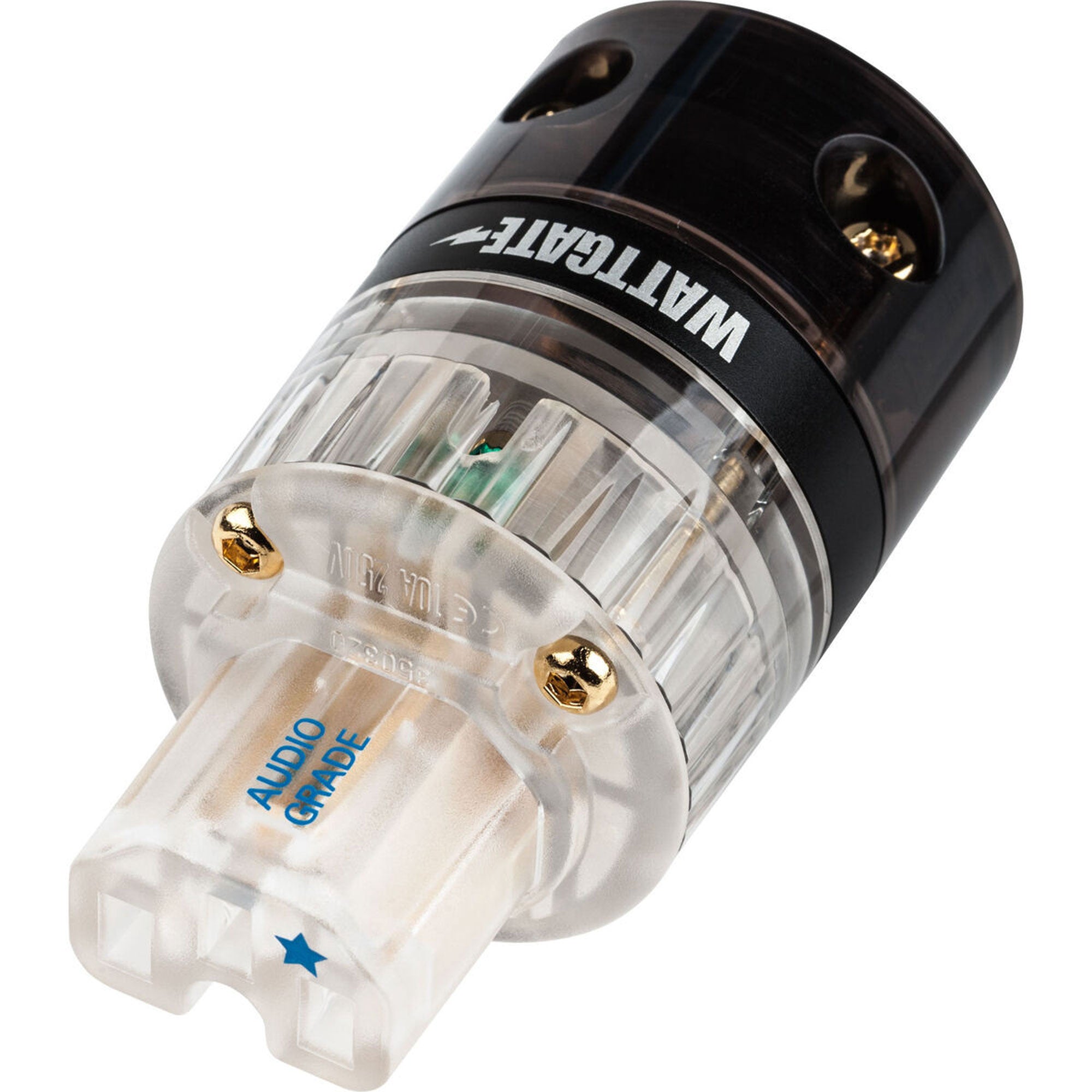 Wattgate 350 AU evo Gold Plated Audio Grade IEC AC Power Connector (Clear/Smoke)
