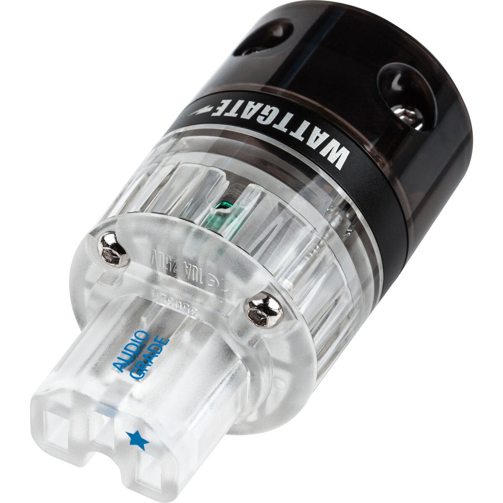 Wattgate 350 RH evo Rhodium Plated Audio Grade IEC AC Power Connector (Clear/Smoke)