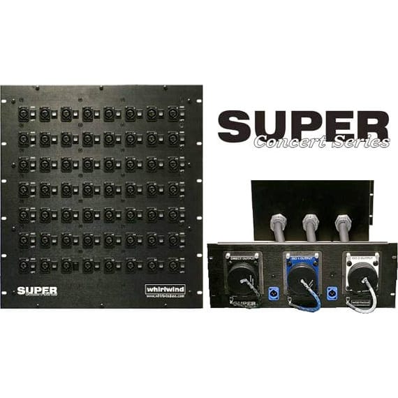 Whirlwind Super Concert System SpeakOn Splitter 1 NL8 (4) NL4 Wired 4-Pole in Pairs, Bi-Amped