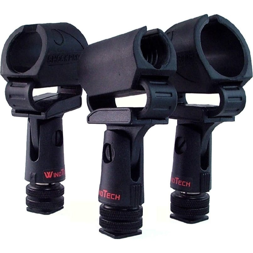 WindTech SP-25CM Camera Mount Microphone Shockmount Fits 25mm to 30mm Mics