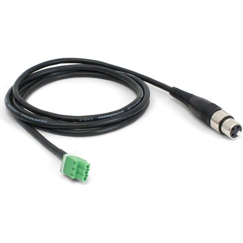 Williams AV WCA 051 XLR-Female to 3-Pin Phoenix-Male Audio Cable (6')