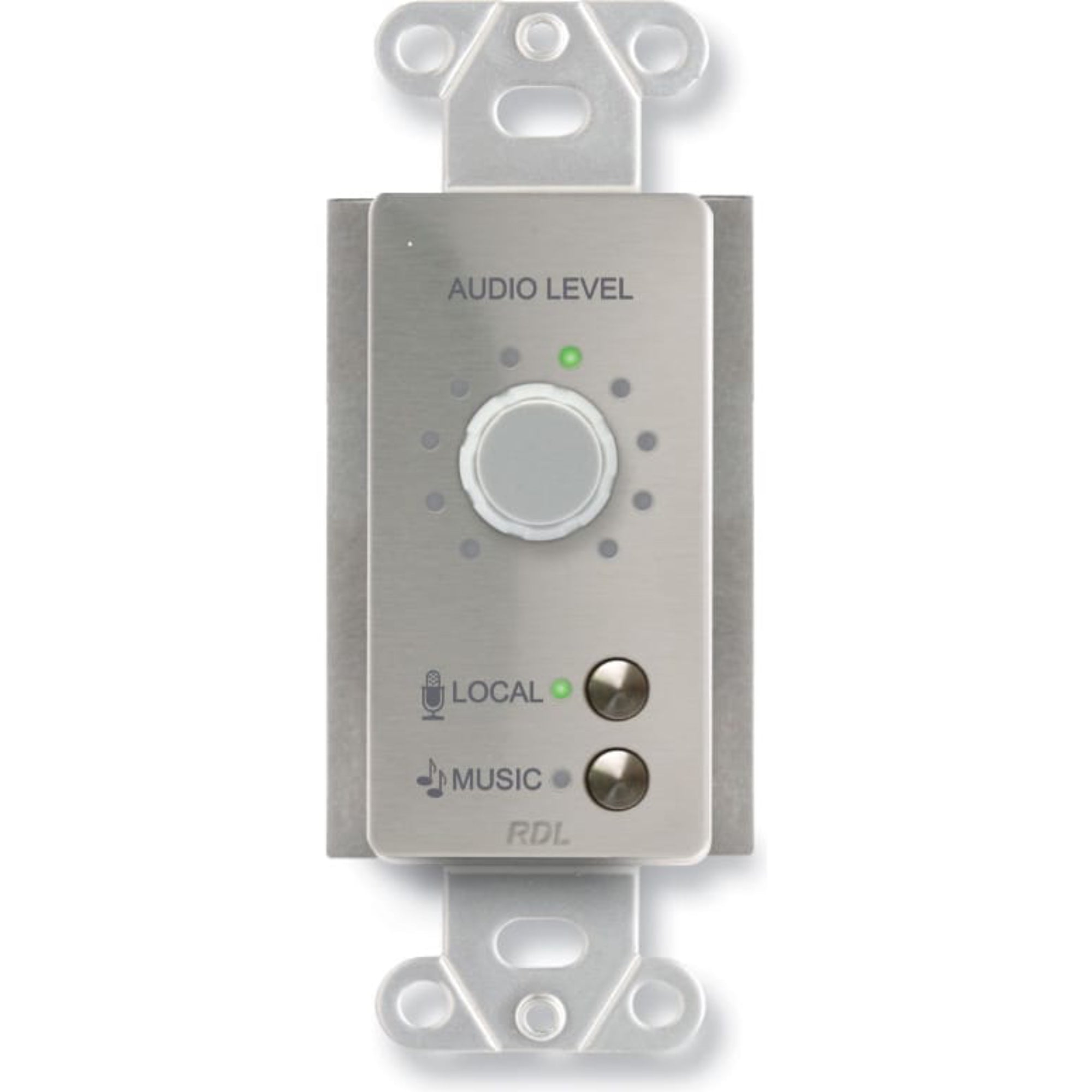RDL DS-RCX2 Room Control for RCX-5C on Decora Plate (Stainless Steel)