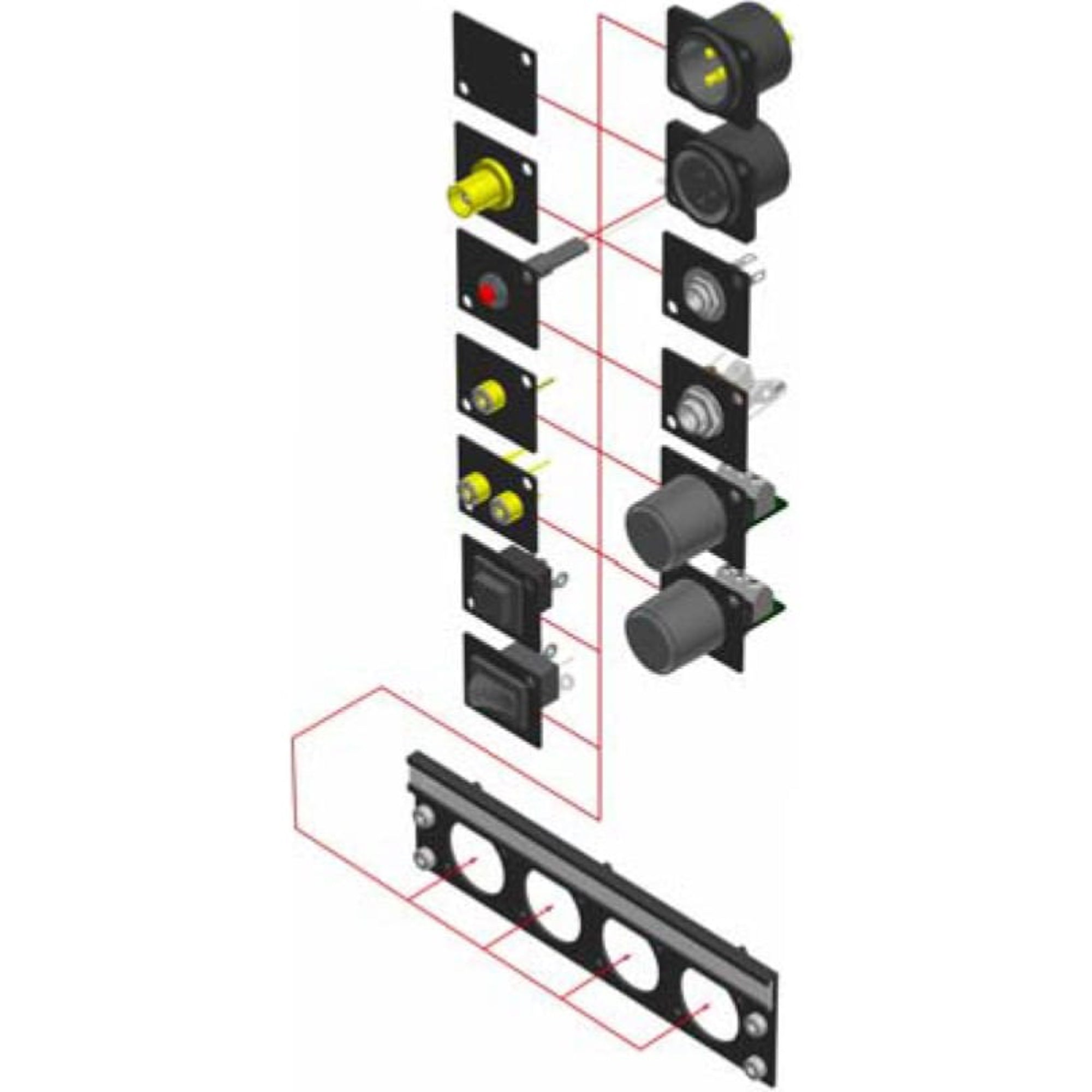 RDL AMS-FP1 Filler Plate for AMS-UFI Universal Frame