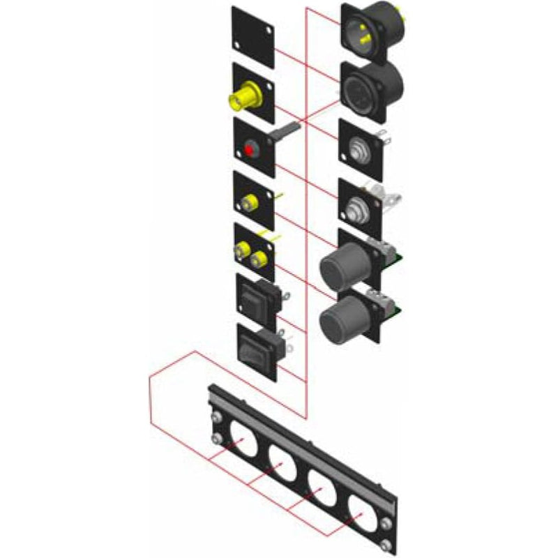 RDL AMS-PB1 Momentary Pushbutton for AMS-UFI Universal Frame