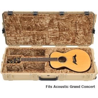 SKB 3i-4217-18-T iSeries Waterproof Acoustic Guitar Case with Wheels (Tan)
