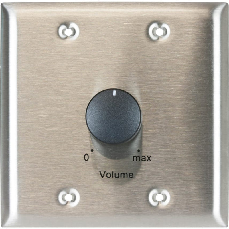 Lowell 150LVCS Stereo Volume Control with Wall Plate (Stainless Steel)