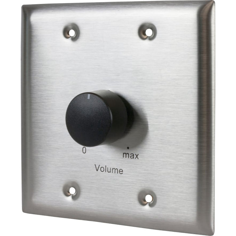 Lowell 150LVCS Stereo Volume Control with Wall Plate (Stainless Steel)
