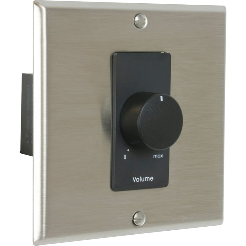 Lowell 150LVCS-DSB Stereo Volume Control with Wall Plate (Decora Stainless & Black)