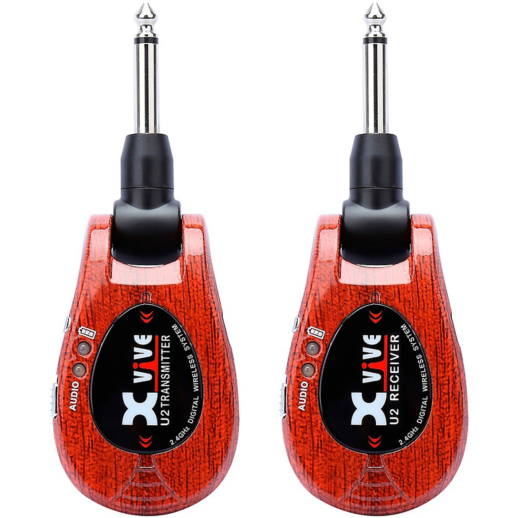 Xvive Audio U2 Digital Wireless System for Electric Guitars (Redwood, 2.4 GHz)