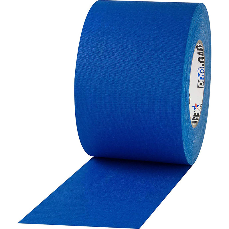 ProTapes Pro Gaff Premium Matte Cloth Gaffers Tape 4" x 55yds (Electric Blue, Case of 12)