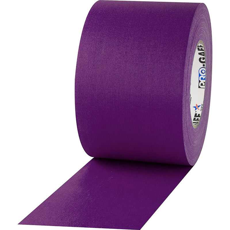 ProTapes Pro Gaff Premium Matte Cloth Gaffers Tape 4" x 55yds (Purple, Case of 12)