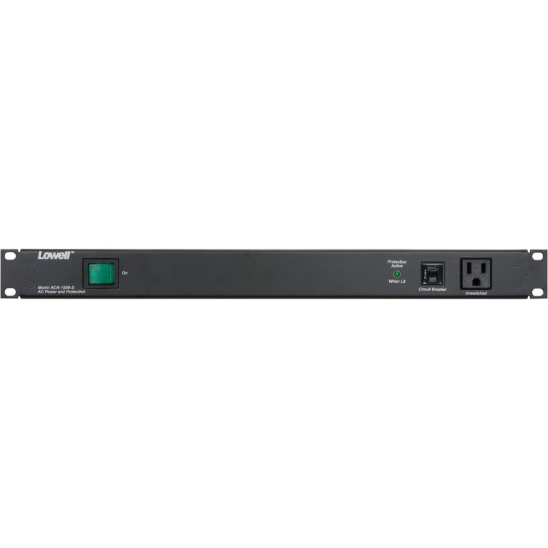 Lowell ACR-1509-S 15A Rackmount Power Panel with 9 Outlets and Surge Protection