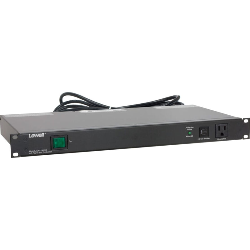 Lowell ACR-1509-S 15A Rackmount Power Panel with 9 Outlets and Surge Protection