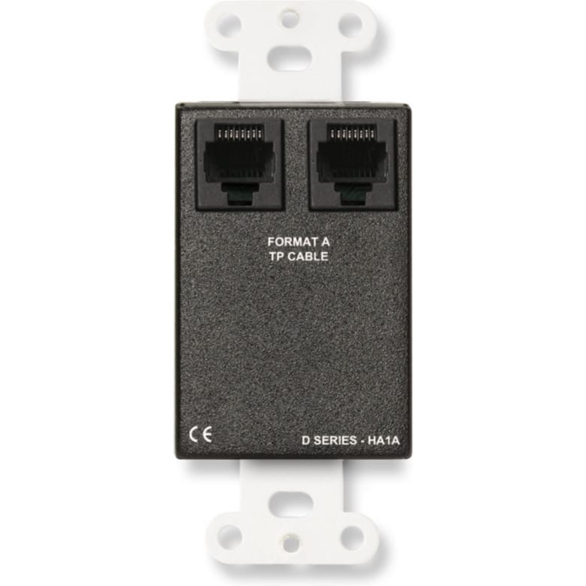 RDL DB-HA1A Format-A Stereo Headphone Amplifier on Decora Plate (Black)