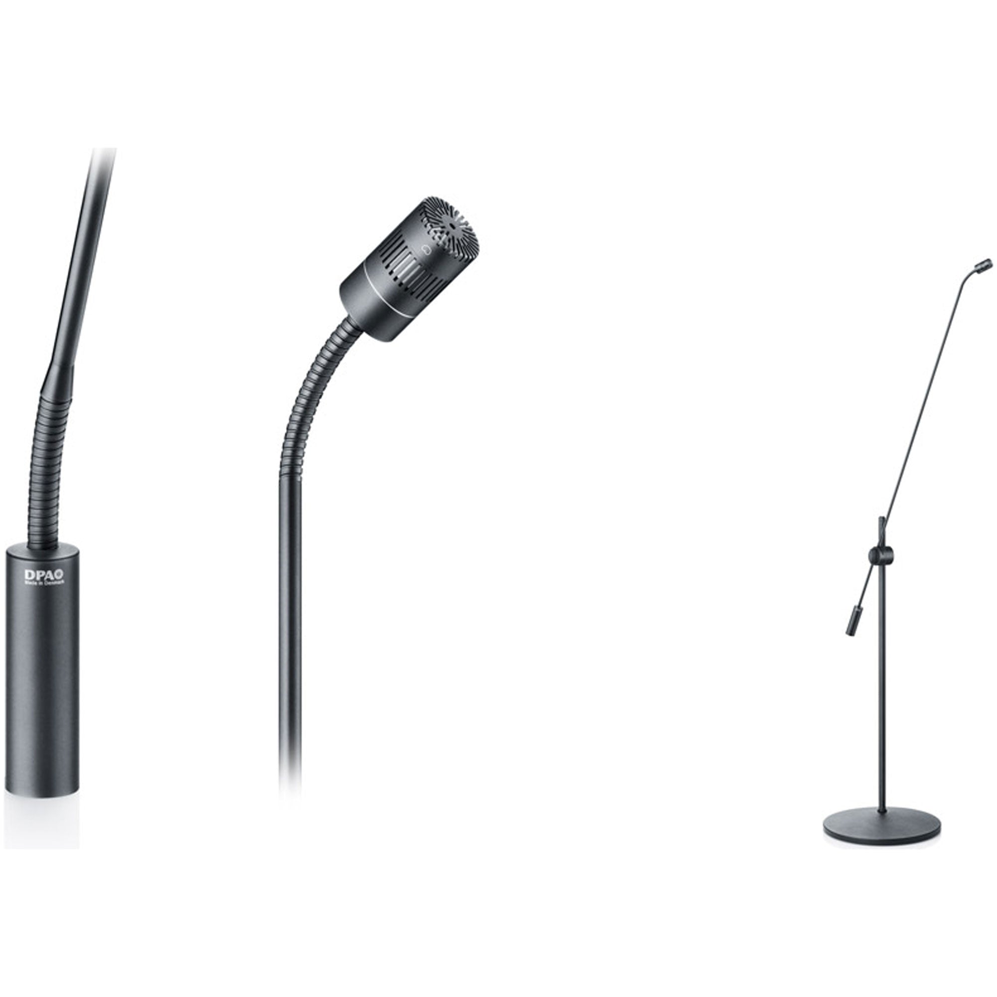 DPA 4011 Cardioid Floor Stand Microphone (30" Boom, Single Mic)