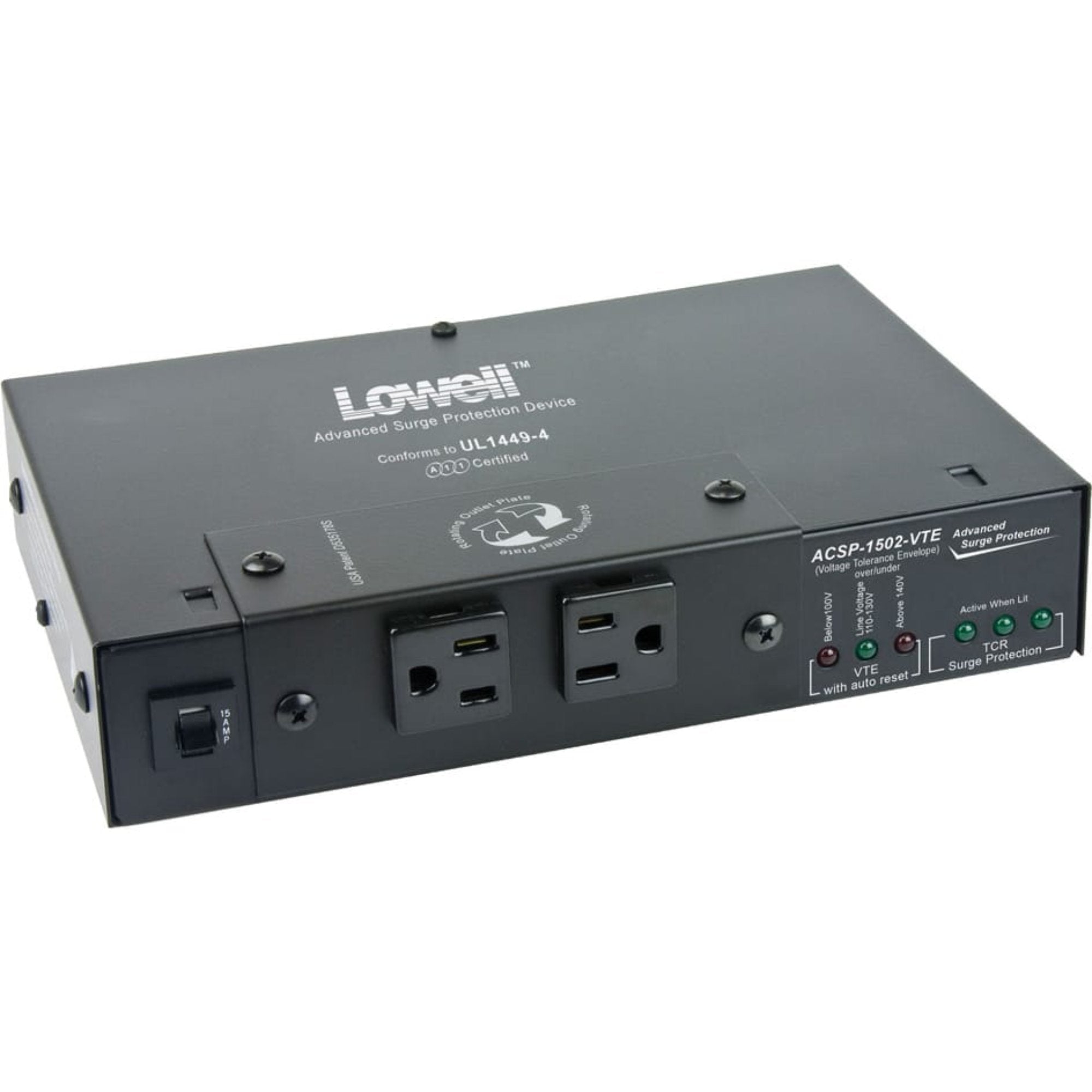 Lowell ACSP-1502-VTE Surge Suppressor with Over/Under Protection