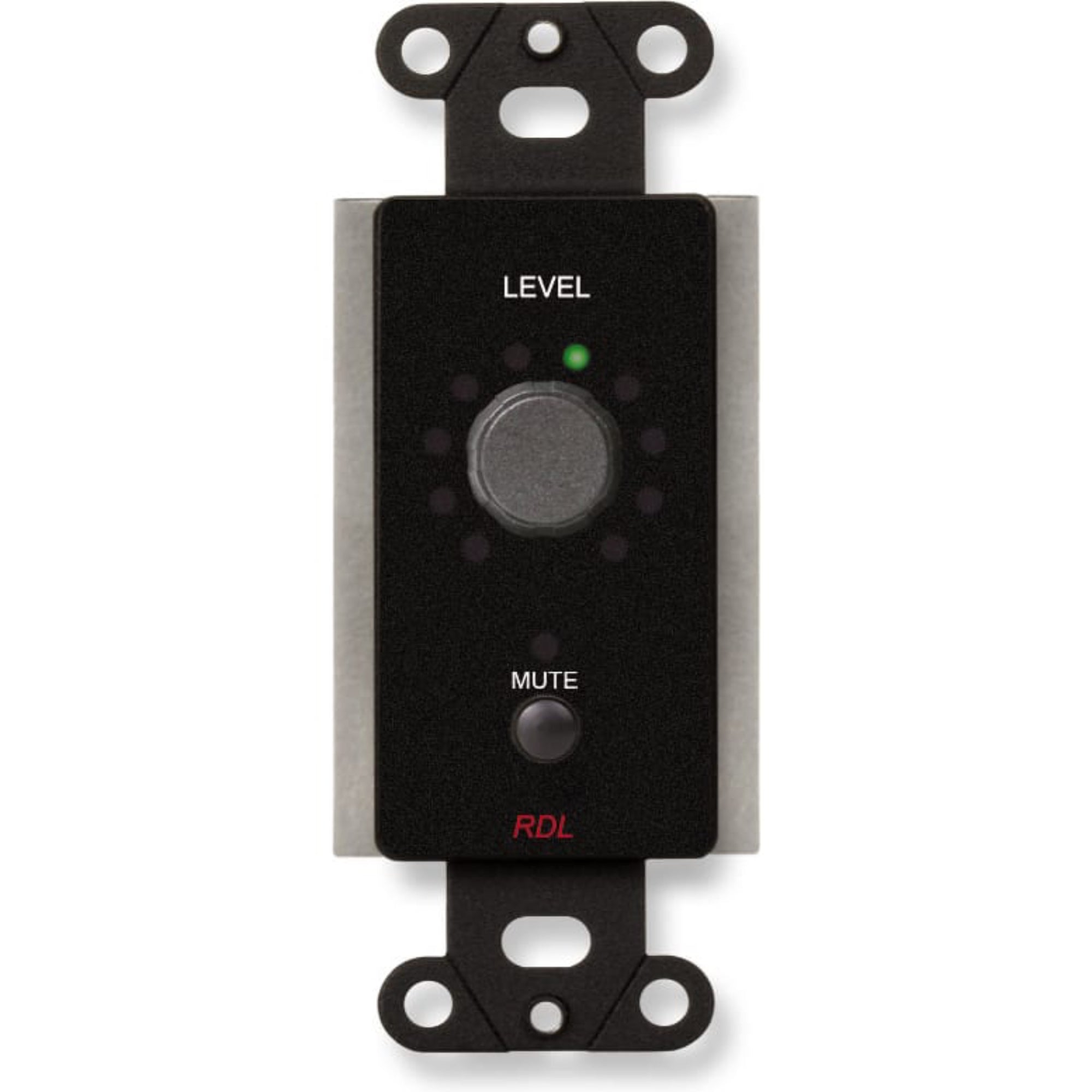 RDL DB-RLC10M Remote Level Control with Muting on Decora Plate (Black)