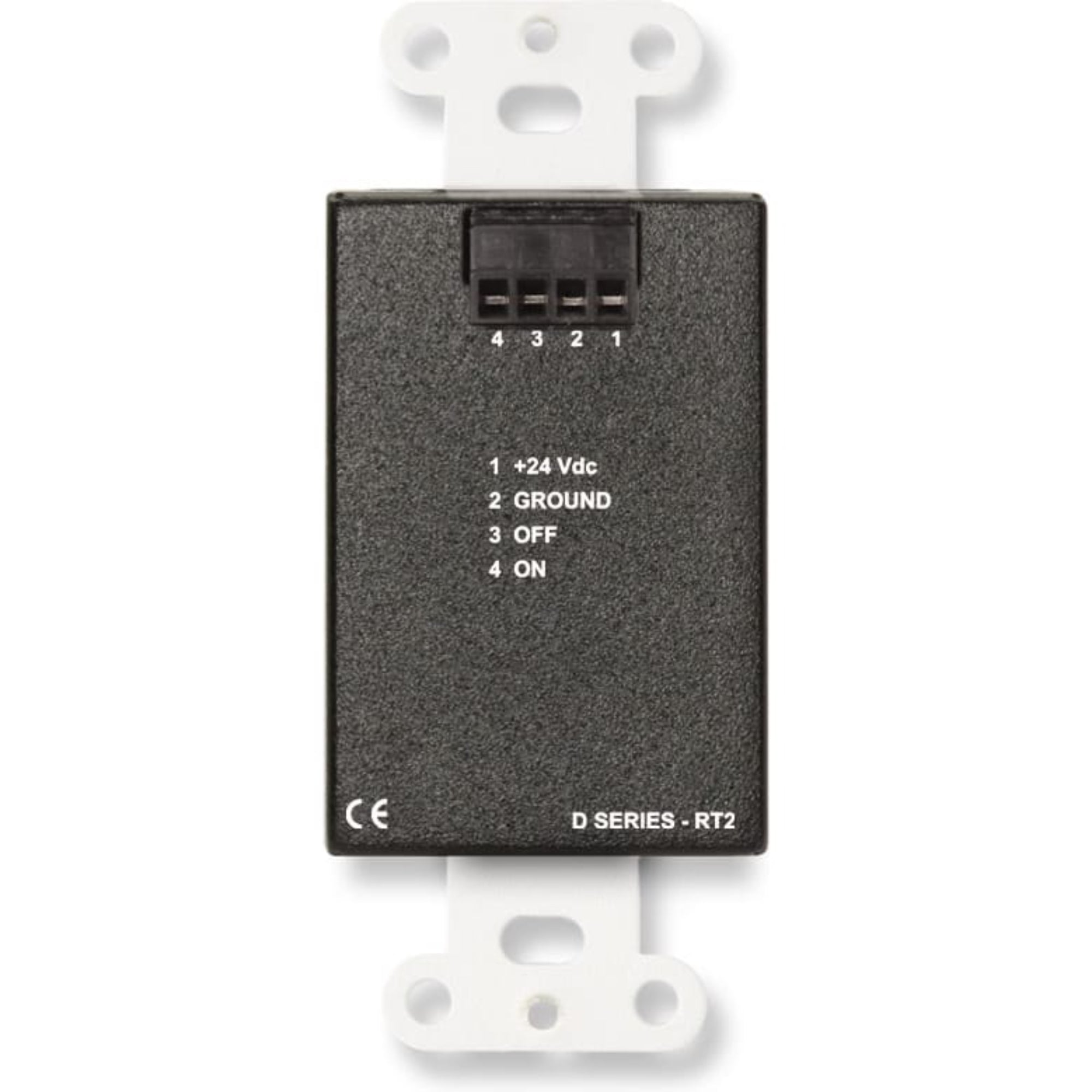 RDL DB-RT2 Remote Control Selector on Decora Plate (Black)