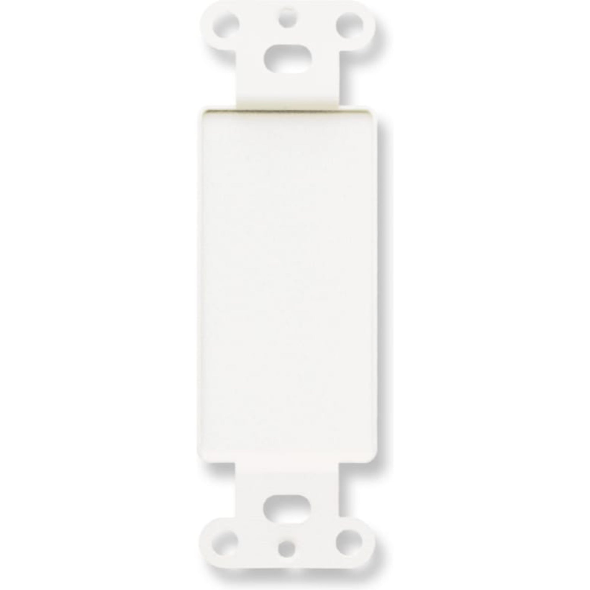 RDL DB-Blank Filler Decora Plate on Decora Plate (Black)