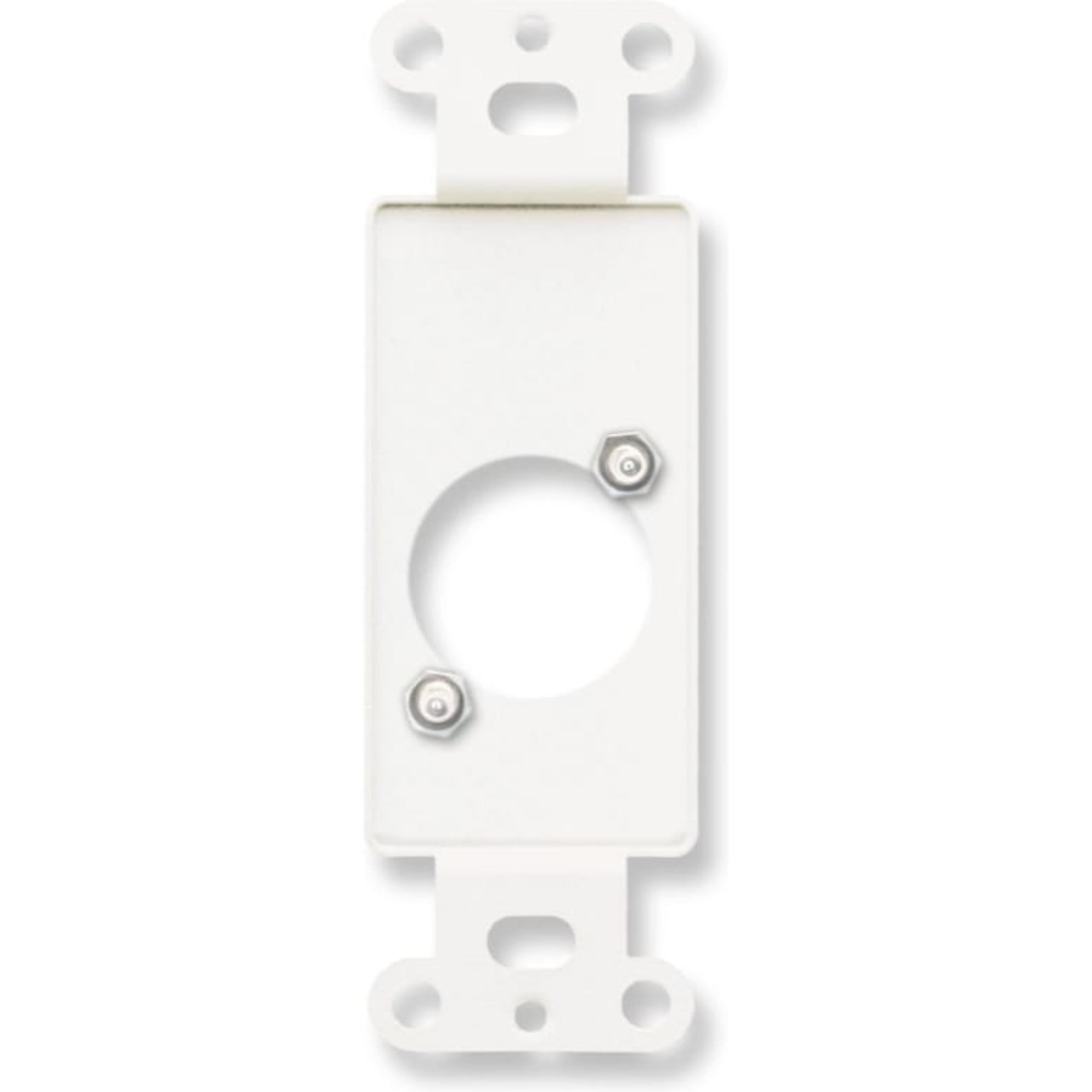 RDL DB-D1 Decora Plate Punched for Single Neutrik D-Shape Connector (Black)