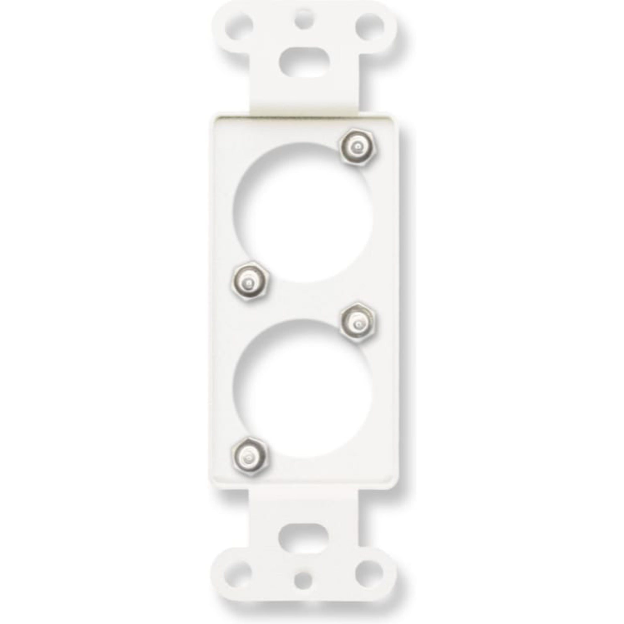 RDL DB-D2 Decora Plate Punched for Dual Neutrik D-Shape Connectors (Black)