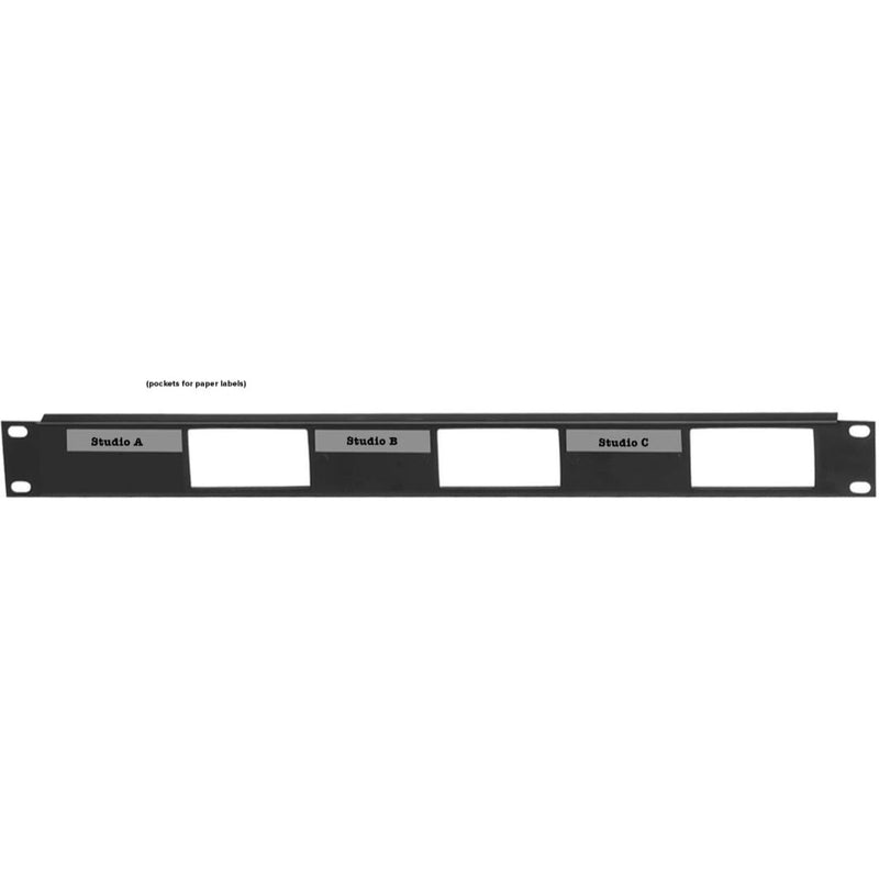 Lowell D3P-ID-1 Rack Panel for up to 3 Decora Devices (1U)