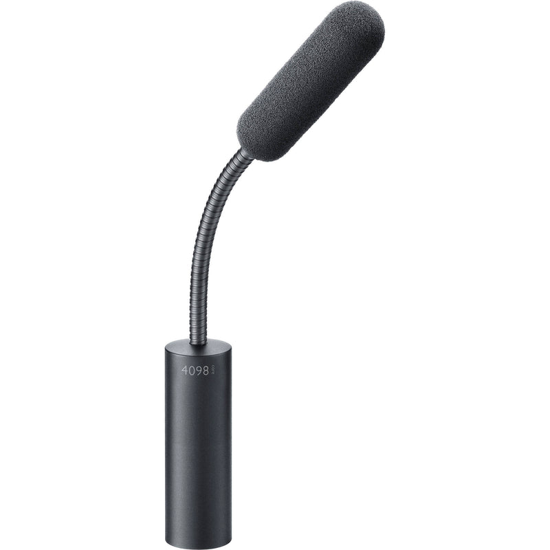 DPA 4098 CORE Miniature Supercardioid Gooseneck Microphone with XLR Connector (8" Black)
