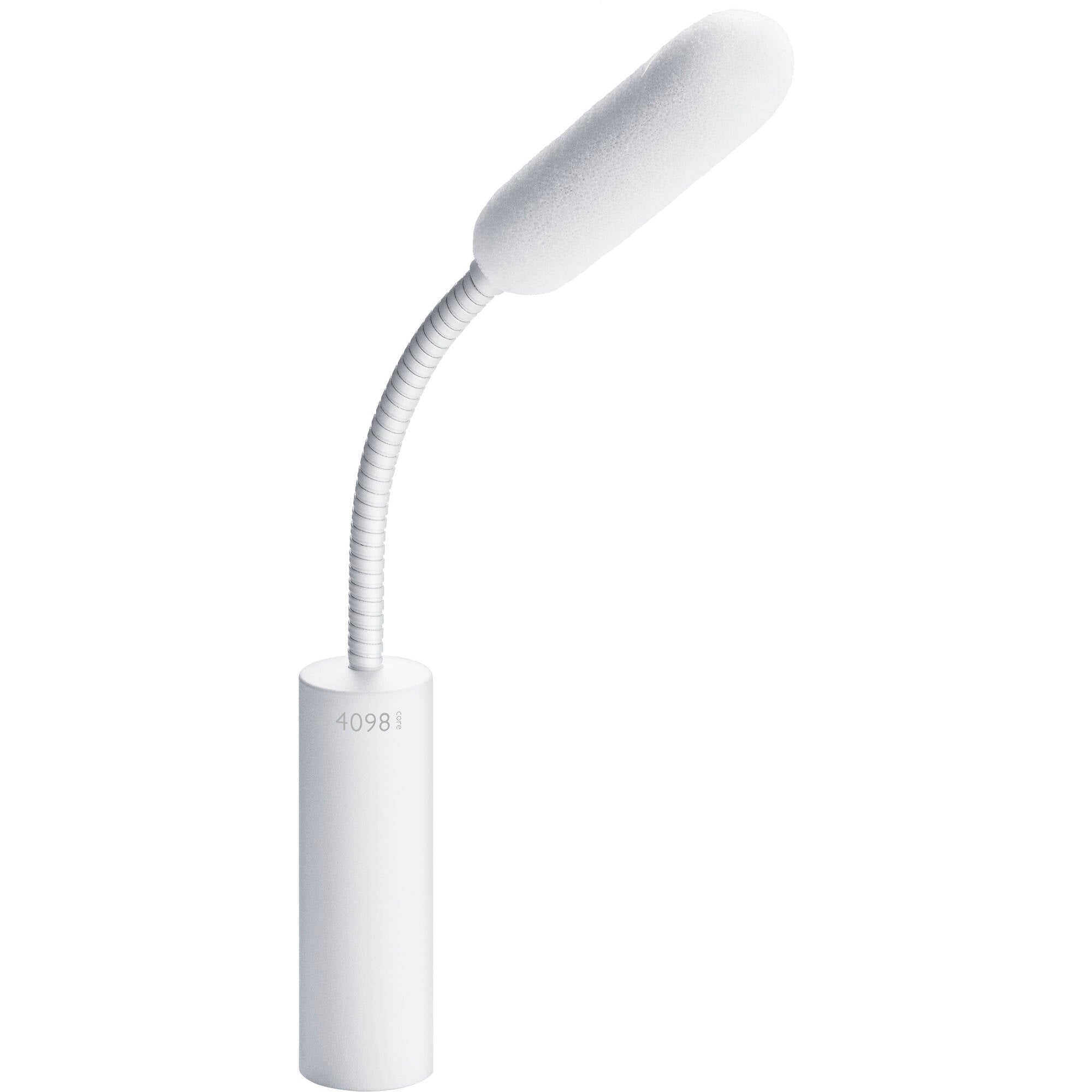 DPA 4098 CORE Miniature Supercardioid Gooseneck Microphone with XLR Connector (8" White)