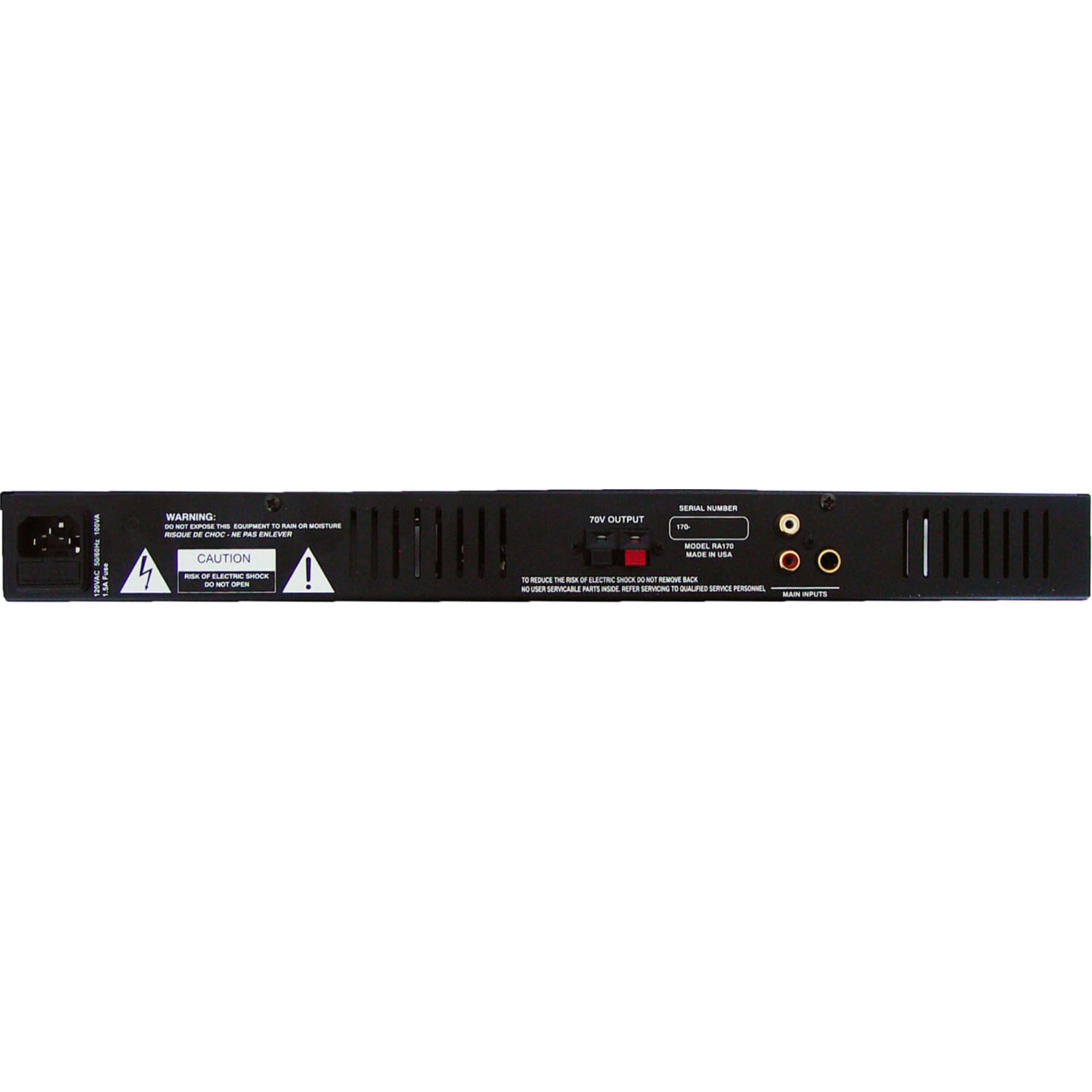 Rolls RA170 70-Volt Power Amplifier