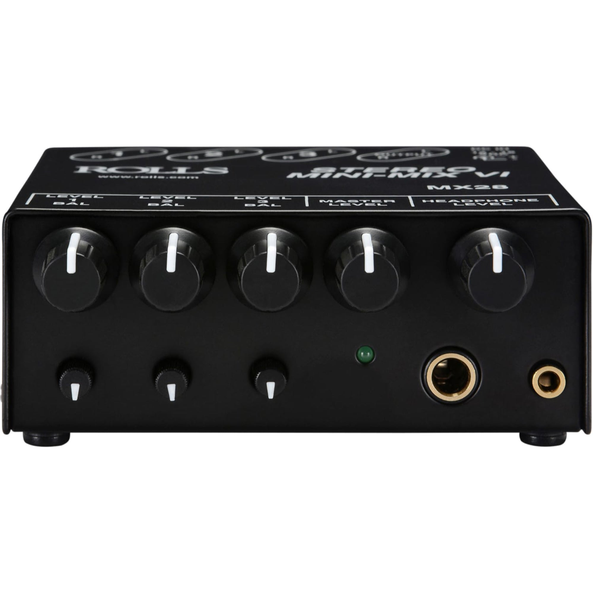 Rolls MX28 Stereo Mini-Mix VI 3-Channel Stereo Mixer