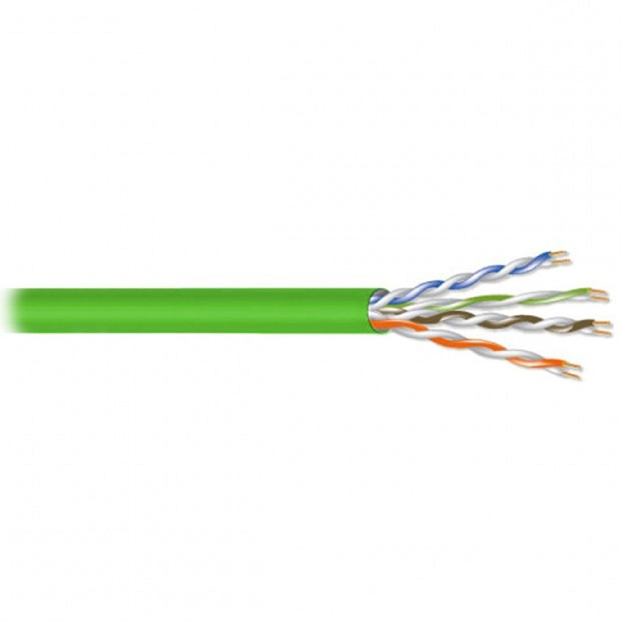 West Penn 254245EZ Plenum 24AWG 4-Pair Unshielded Cat 5e UTP Ethernet Cable (Security Green, 1000' Roll)