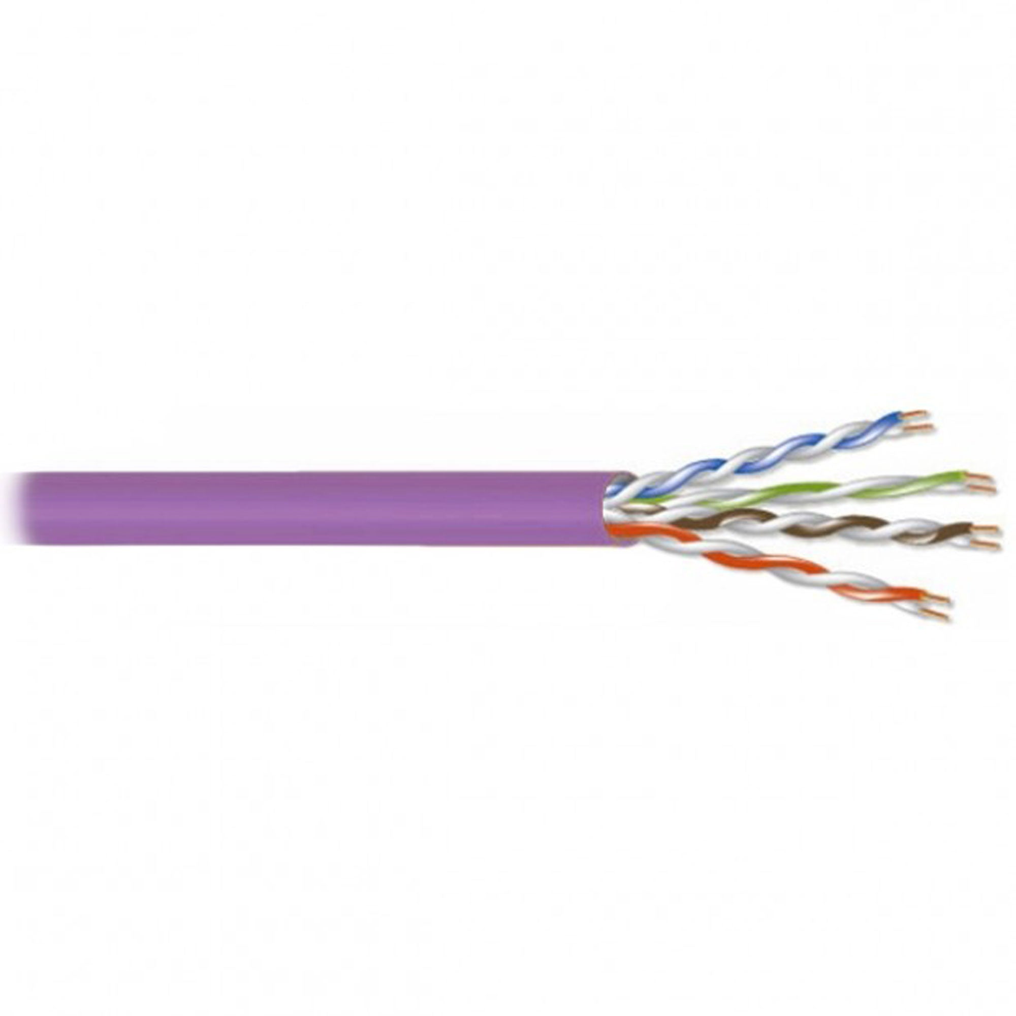 West Penn 4245EZ 24AWG 4-Pair Unshielded Cat 5e UTP CMR Ethernet Cable (Purple, 1000' Roll)
