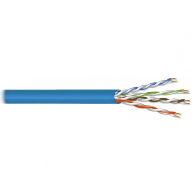 West Penn 254246EZ Plenum 23AWG Category 6 UTP Ethernet Cable (Blue, 1000' Roll)