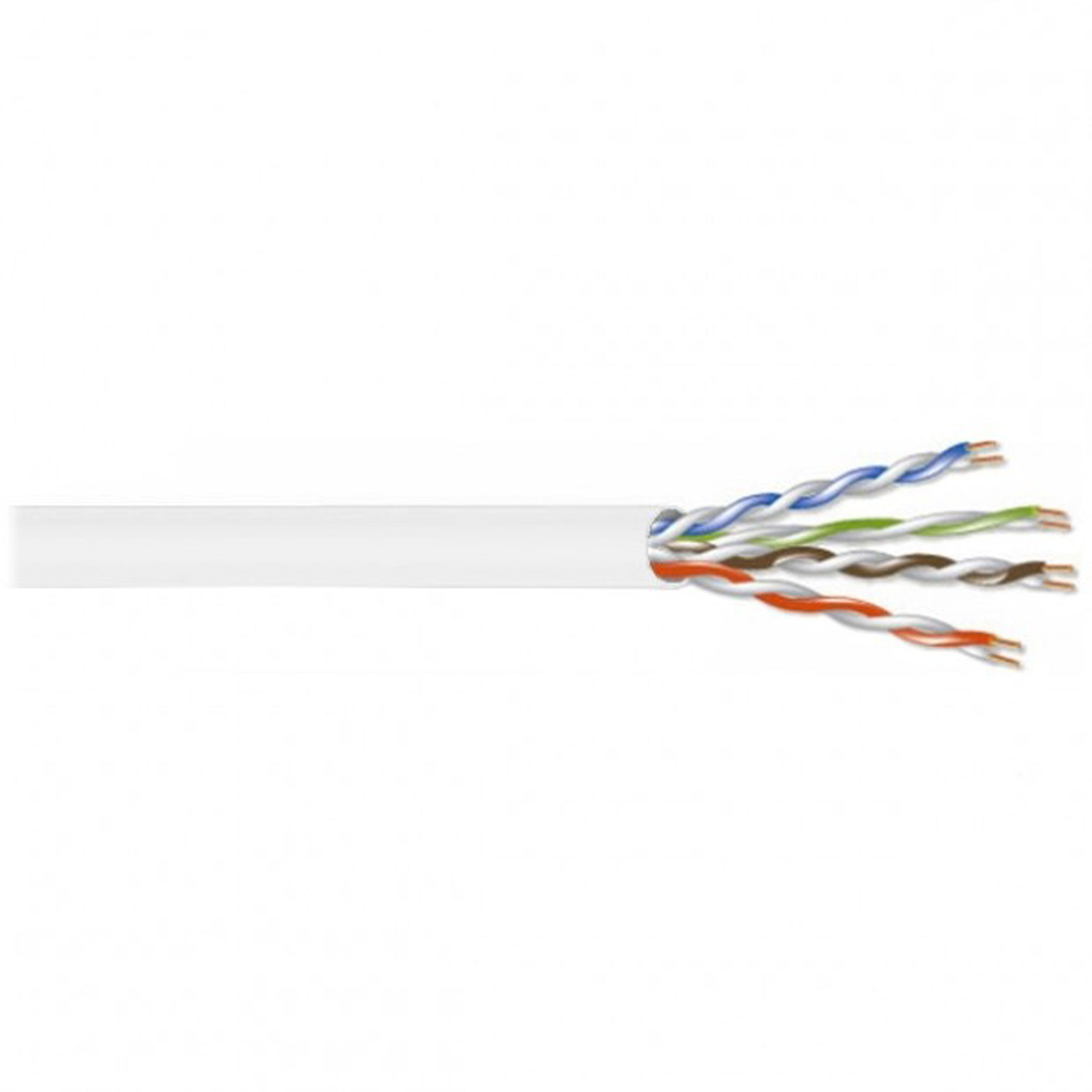 West Penn 4246EZ Category 6 UTP 10/100/1000 BaseT Ethernet Cable (White, 1000' Roll)