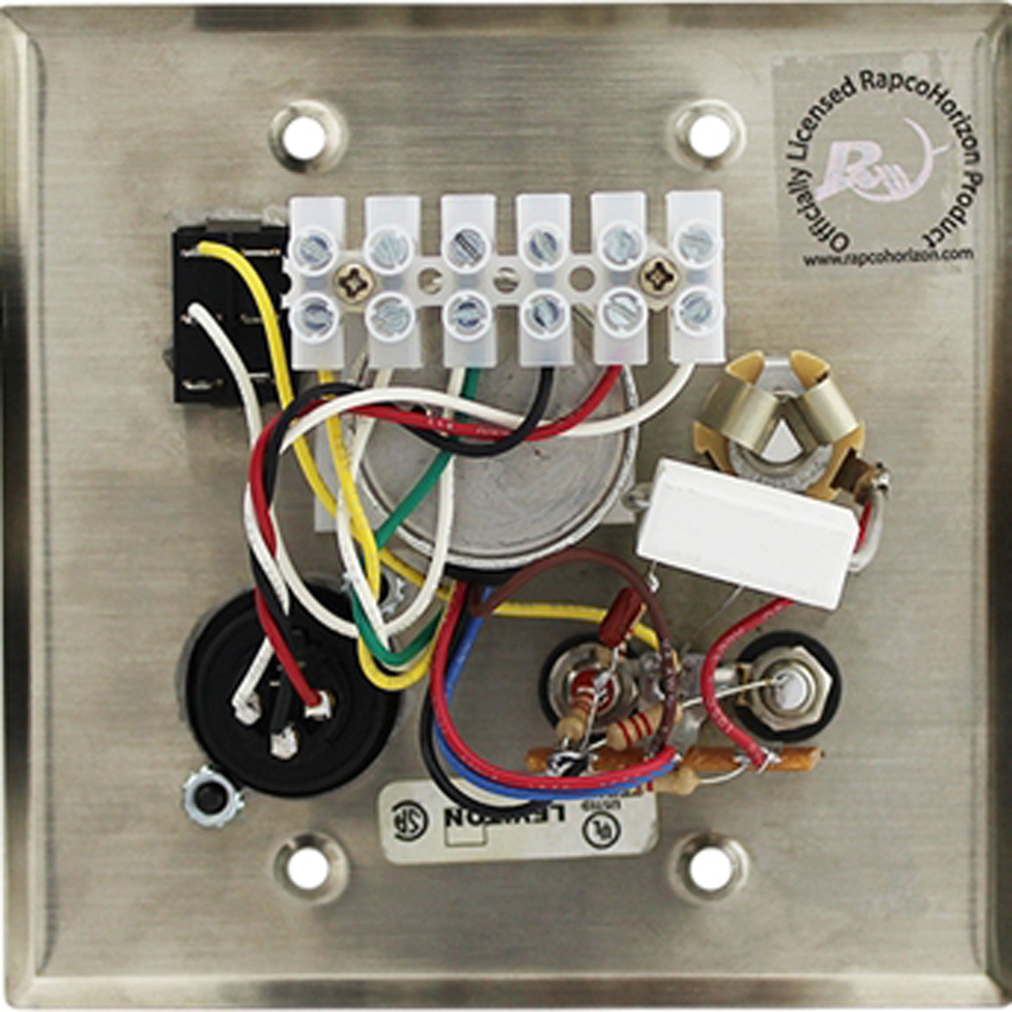 RapcoHorizon Pro Co AVP1V Audio Visual Passive Interface Wallplate (Stainless Steel)