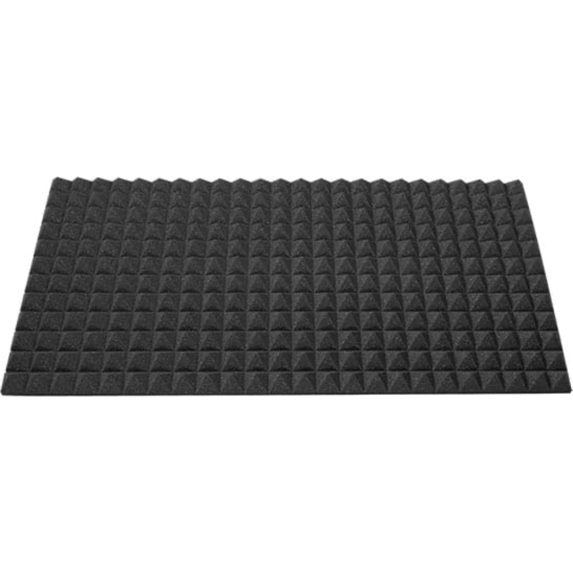 Performance Audio 24" x 48" x 2" Pyramid Acoustic Foam Panel (Charcoal, 6 Pack)