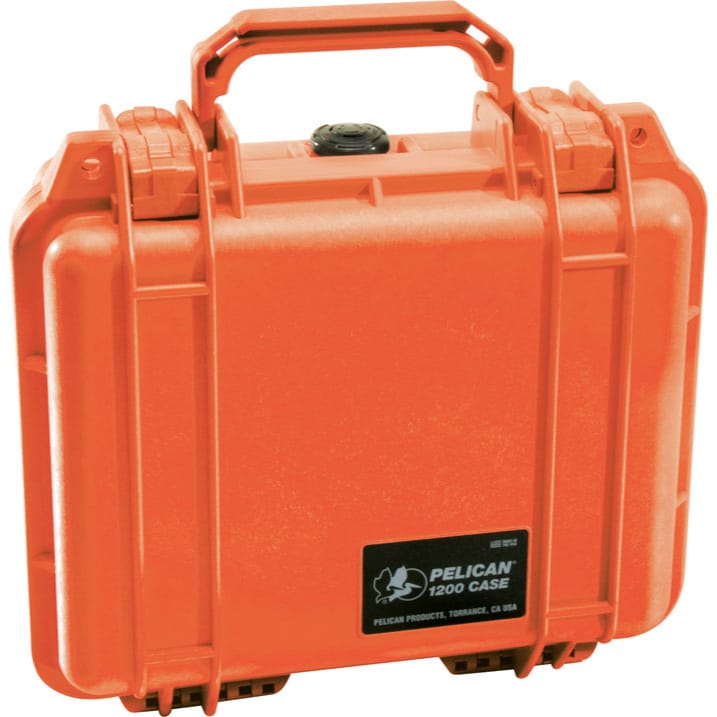 Pelican 1200 Protector Case with Foam (Orange)