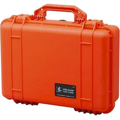 Pelican 1500NF Protector Case without Foam (Orange)