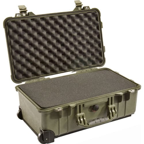 Pelican 1510 Protector Carry-On Case with Foam (Olive Drab OD Green)