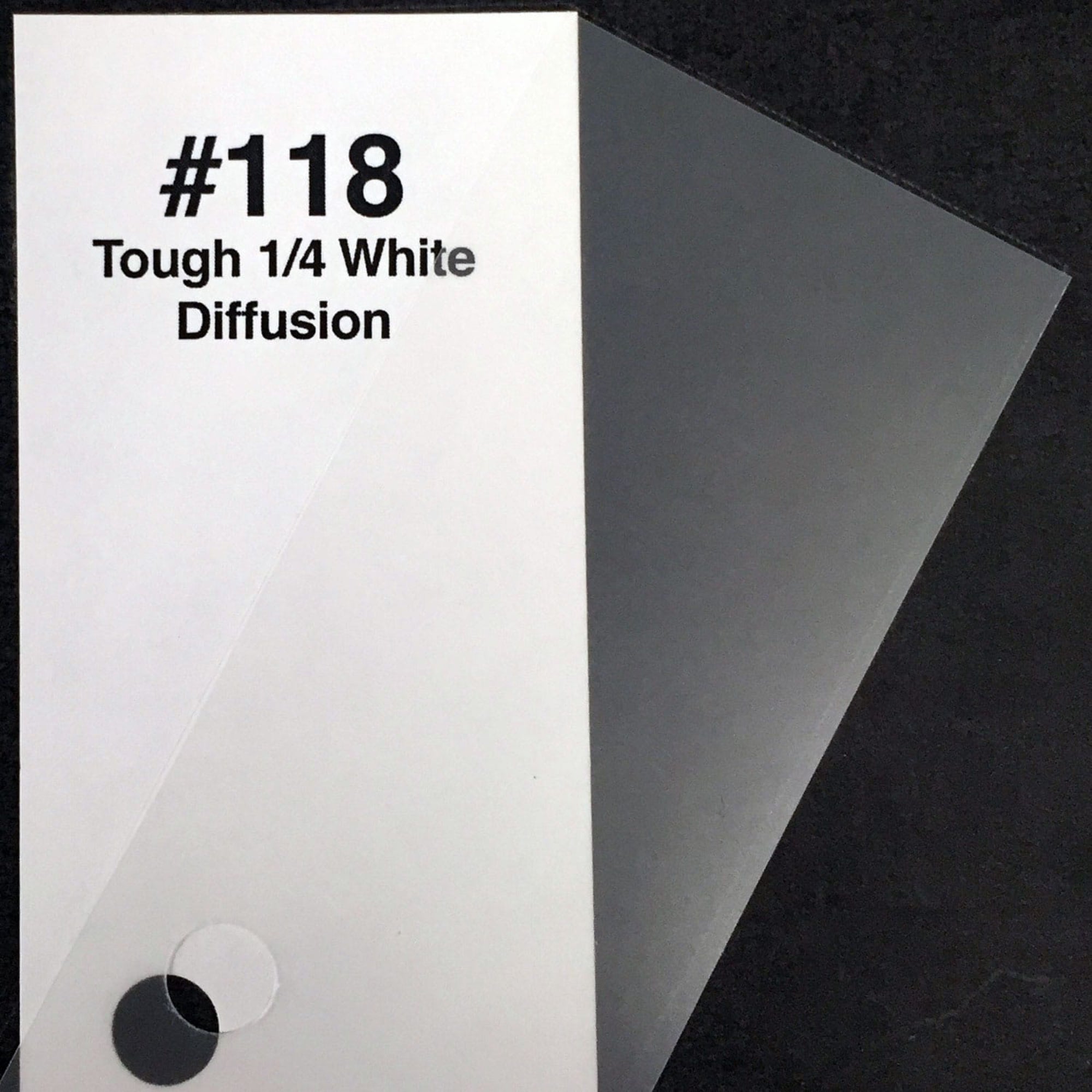 Rosco #118 Roscolux Cinegel Filter Gel Tough 1/4 White Diffusion (24" x 25' Roll)