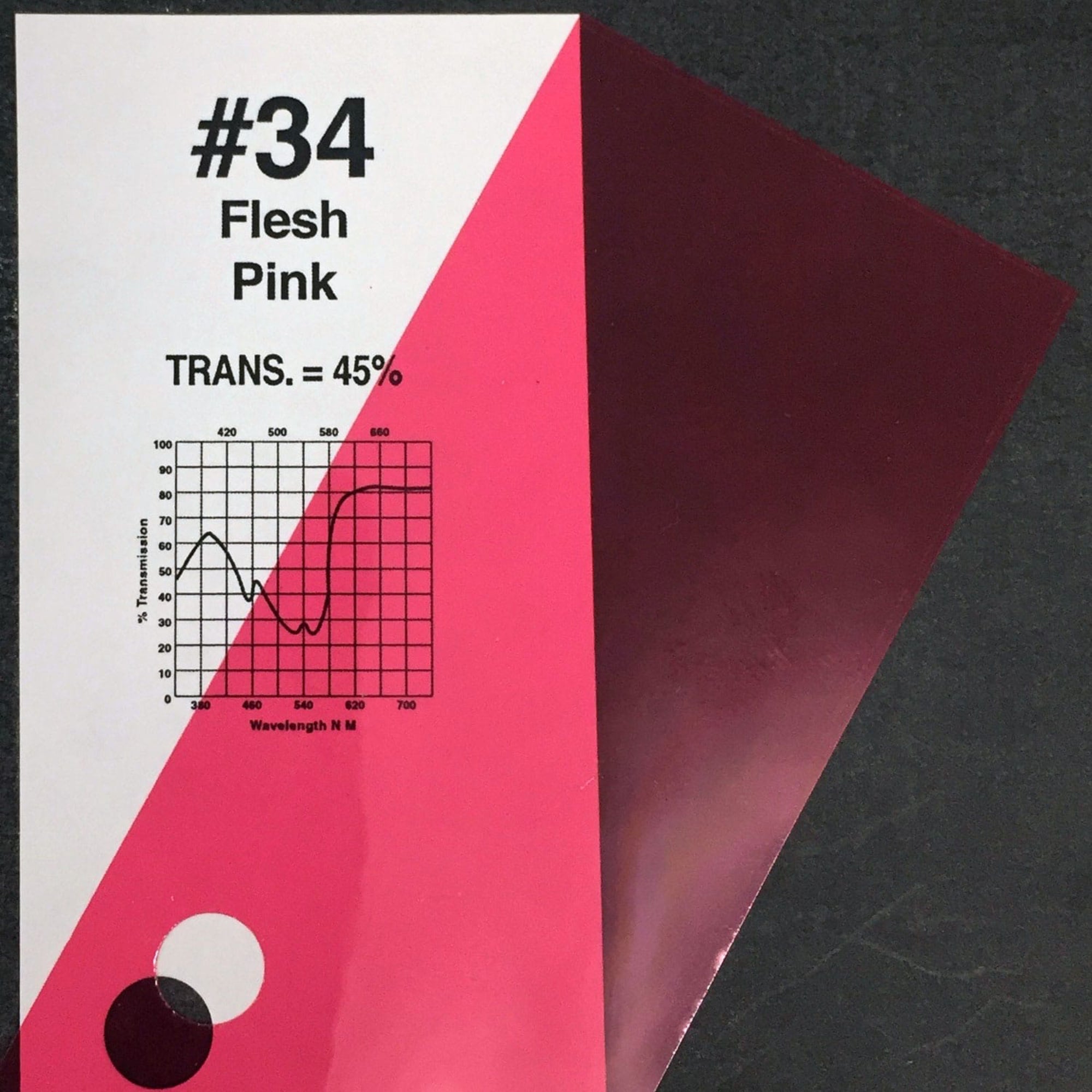 Rosco #34 Roscolux Cinegel Filter Gel Floral Pink (24" x 25' Roll)