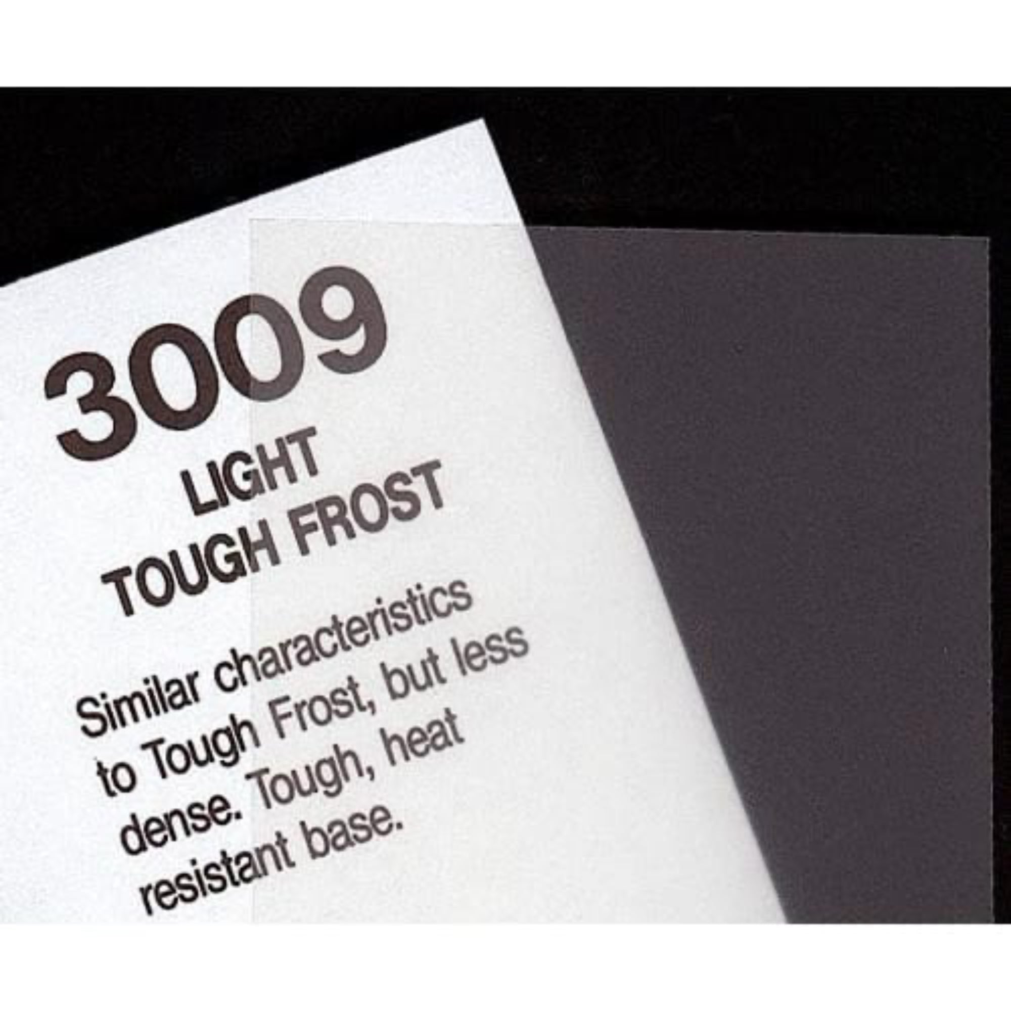 Rosco #3009 Roscolux Filter Gel Light Tough Frost (48" x 25' Roll)