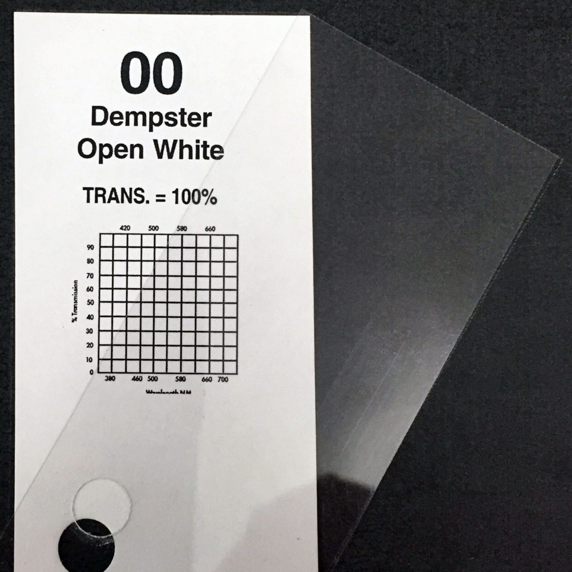 Rosco #00 Roscolux Cinegel Filter Gel Dempster Open White (24" x 25' Roll)