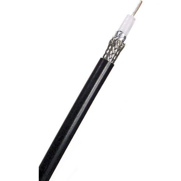 Canare L-5CFB 75 Ohm 3G-SDI / HD-SDI Digital Video Coaxial Cable RG-6 Type (Black, By the Foot)