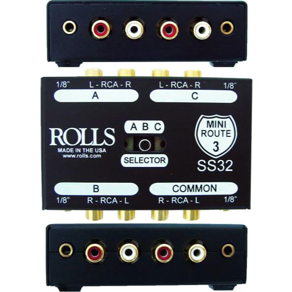 Rolls SS32 3 Way Stereo Switch