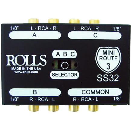 Rolls SS32 3 Way Stereo Switch