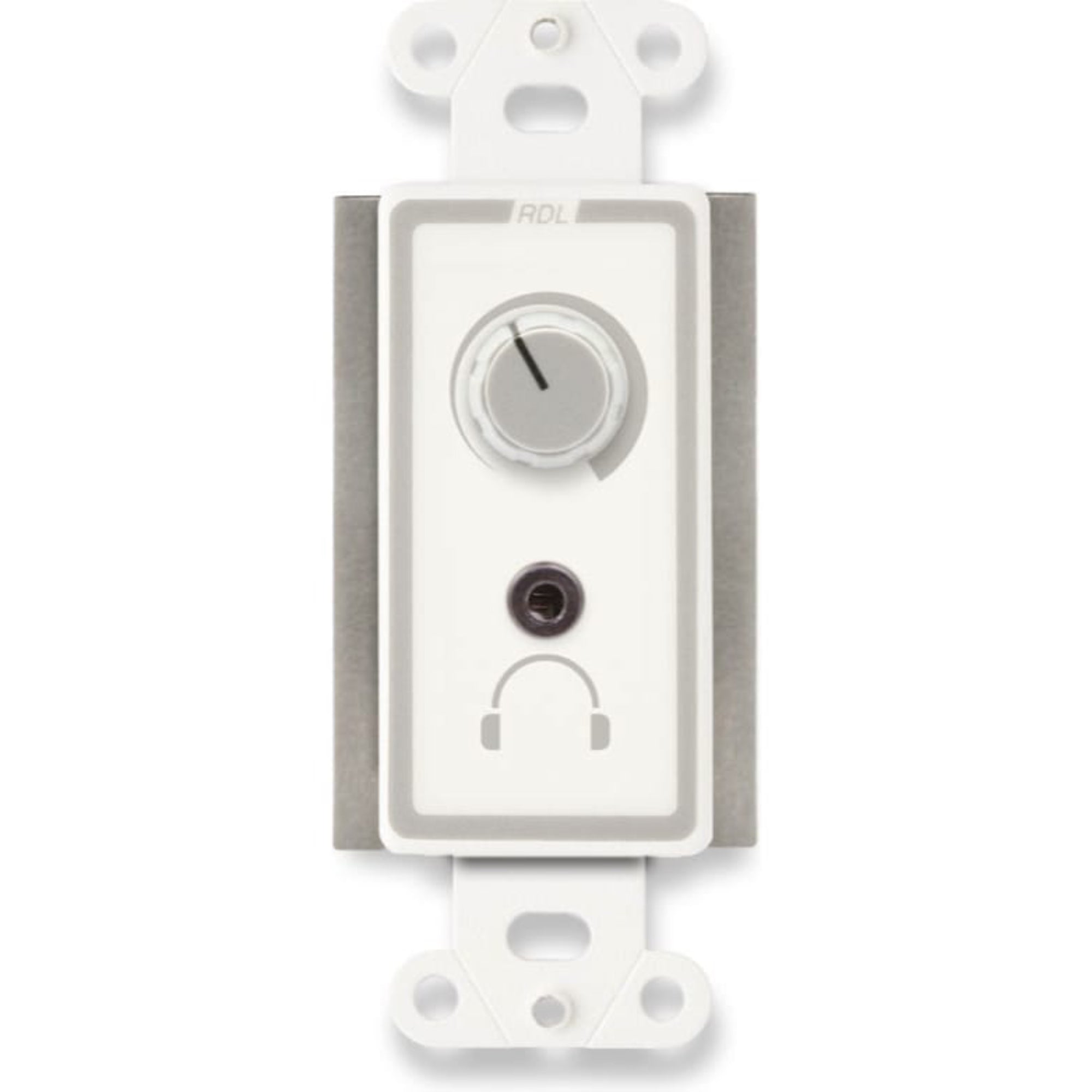 RDL D-HPA3 3.5 Watt Audio Power & Headphone Amp on Decora Plate (White)