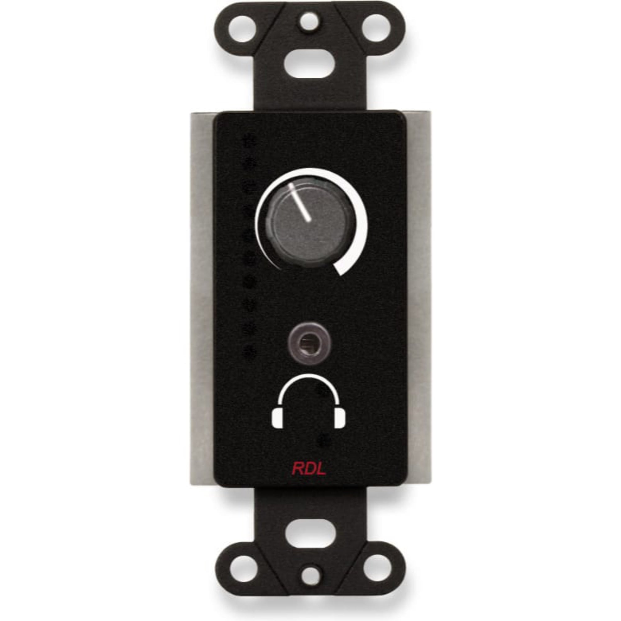 RDL DB-HPA3 3.5 Watt Audio Power & Headphone Amp on Decora Plate (Black)